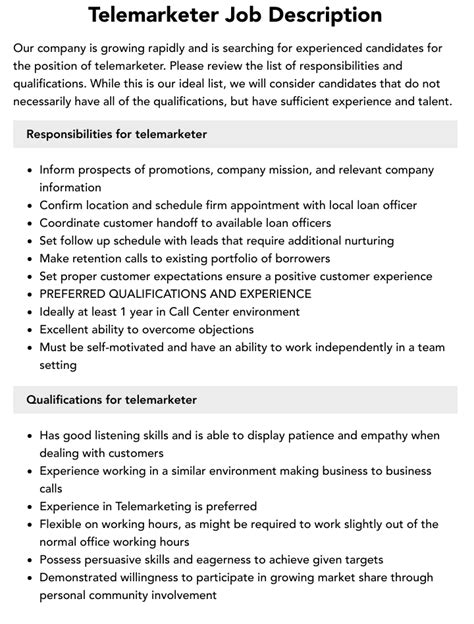 Telemarketer Work, Jobs .